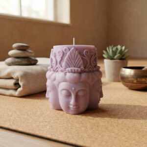 Buddha Soy Candle - Purple