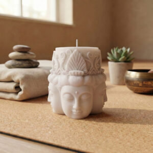 Buddha Soy Candle - White